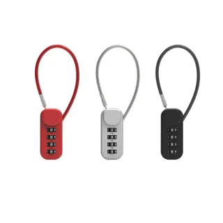 Long And Short Spring Coil Steel Wire Rope Combination Lock Schoolbag Backpack Handle Case Pen Case Mini Combination Padlock 04U