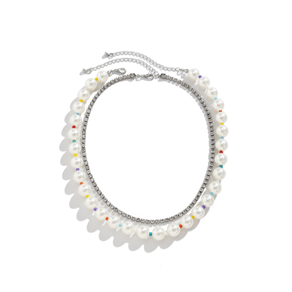 Men's Fashion Simple And Versatile Multi-layer Pearl Necklace