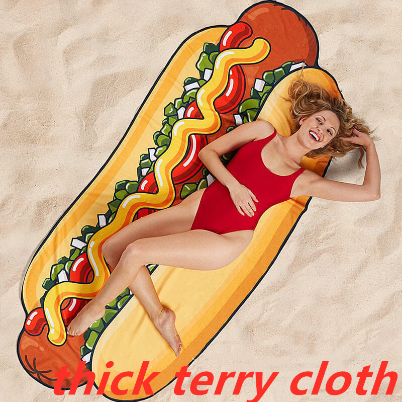 Hot dogs thick terry cloth