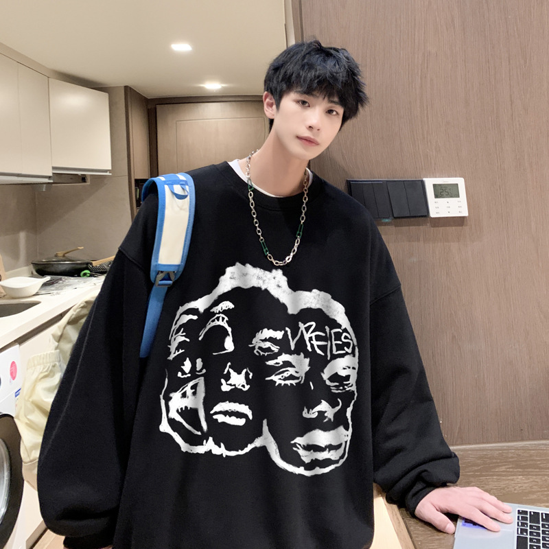 Personality Fashion Creative Cartoon Print Ladies Sweatshirt