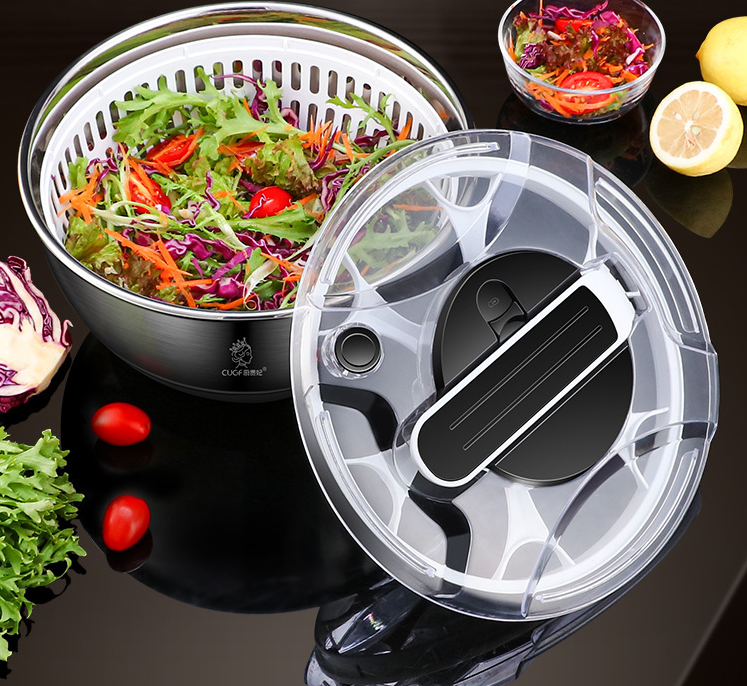 Essoreuse à salade en inox 304 — lave et essore les légumes 4