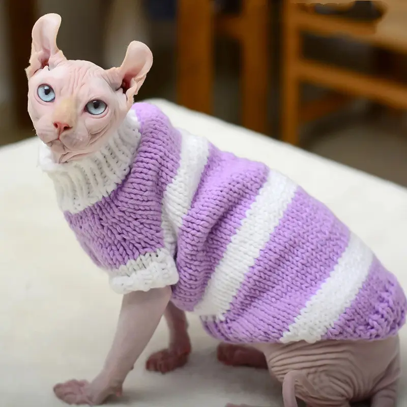 Hairless Cat Warm Sweater Pet Clothes