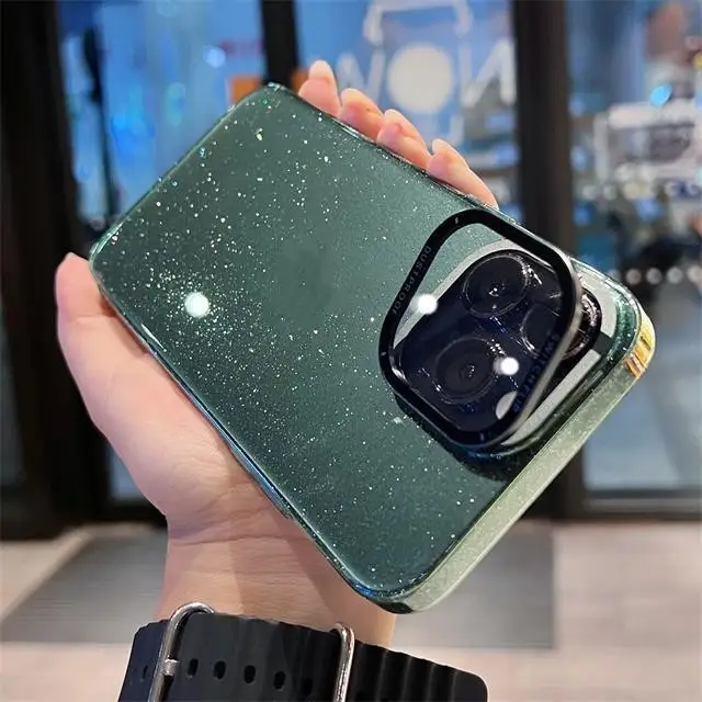 Transparent Lens Flip Stand Phone Case