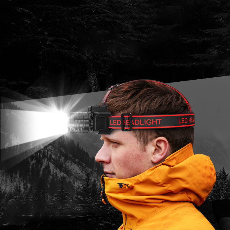 USB-C Rechargeable Zoom Headlamp, 2-Pack