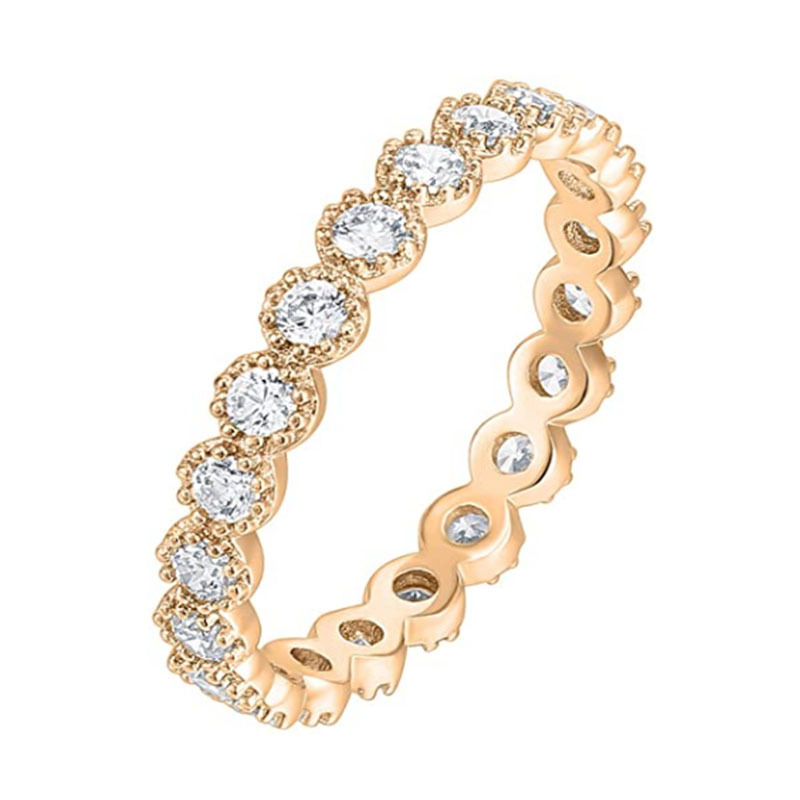 Fashion Simple Women's Geometric Diamond Ring