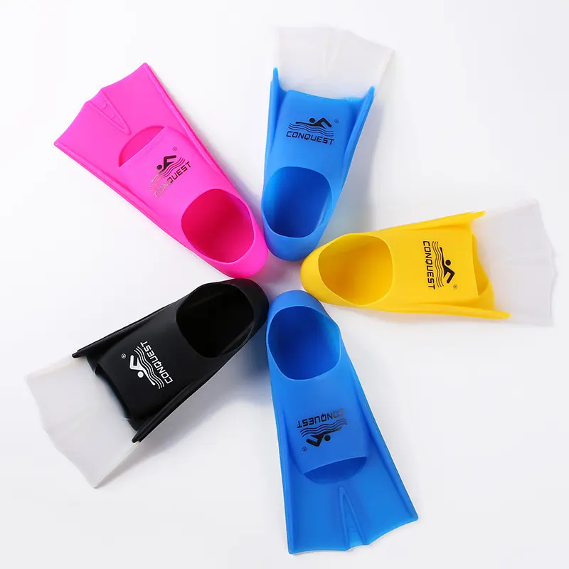 Children's Swimming Training Professional Silicone Short Fins