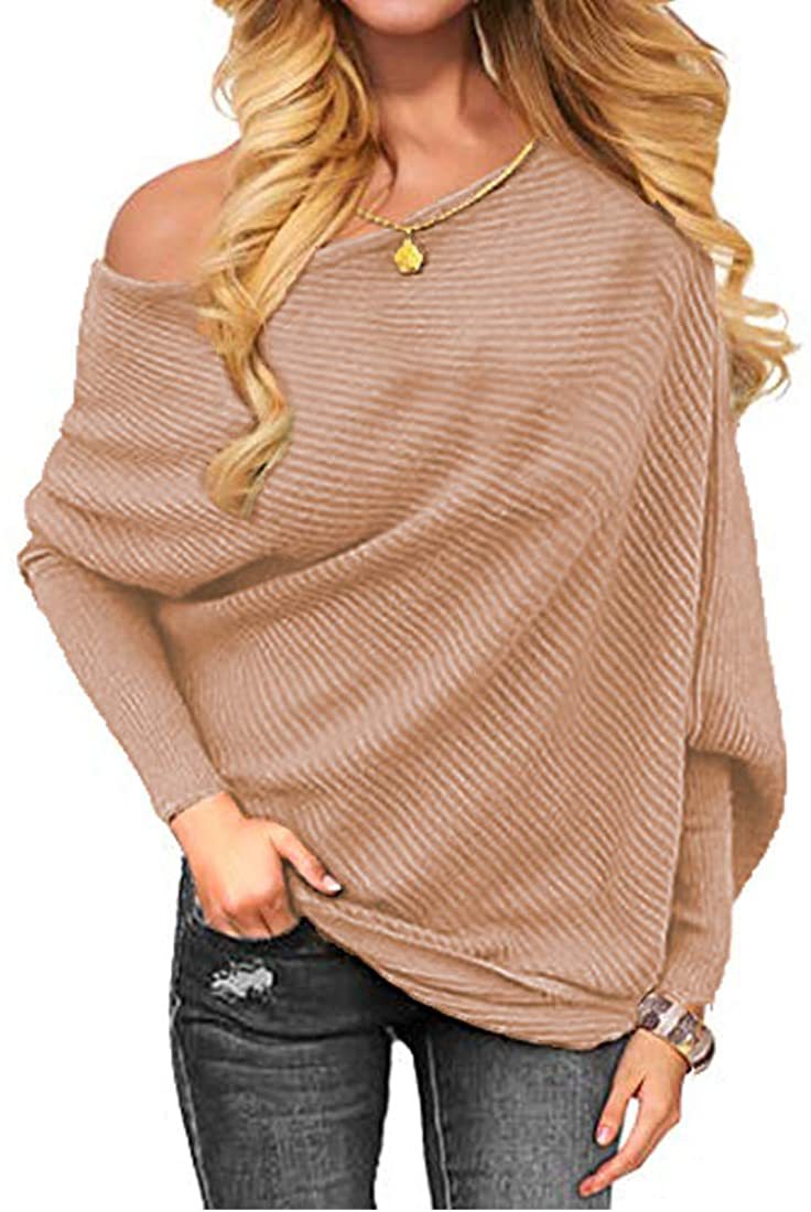 Title 4, Damen Winter Pullover mit sexy One-Line-Ausschn...