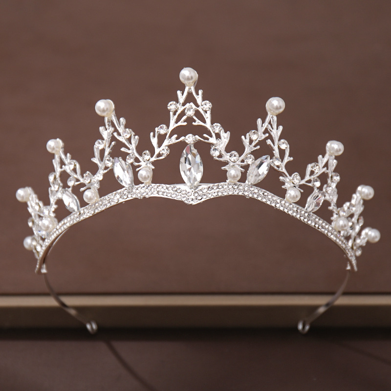 Fashion Crystal Diamond Bridal Wedding Hair Tiara Photo Color - Shop at LoveMi
