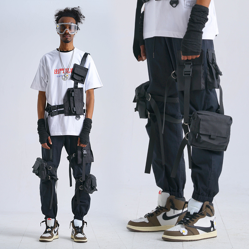 سراويل تكتيكية متعددة الجيوب بمقاس واسع ومريح