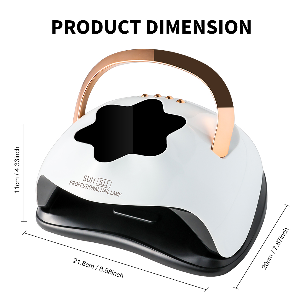 UV LED Nail Lamp, Professional UV Nail Dryer Light For Gel Nails With 57 Beads, Fast Curing Gel Polish Lamp Auto Sensor 4 Timer Setting, Nail Art Drying Tools For Fingernail And Toenail 6