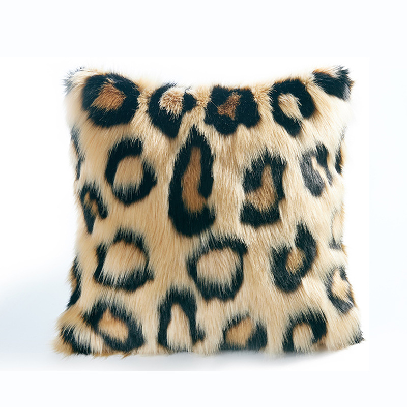 Title 5, Nordic fashion leopard print double-sided pillo...