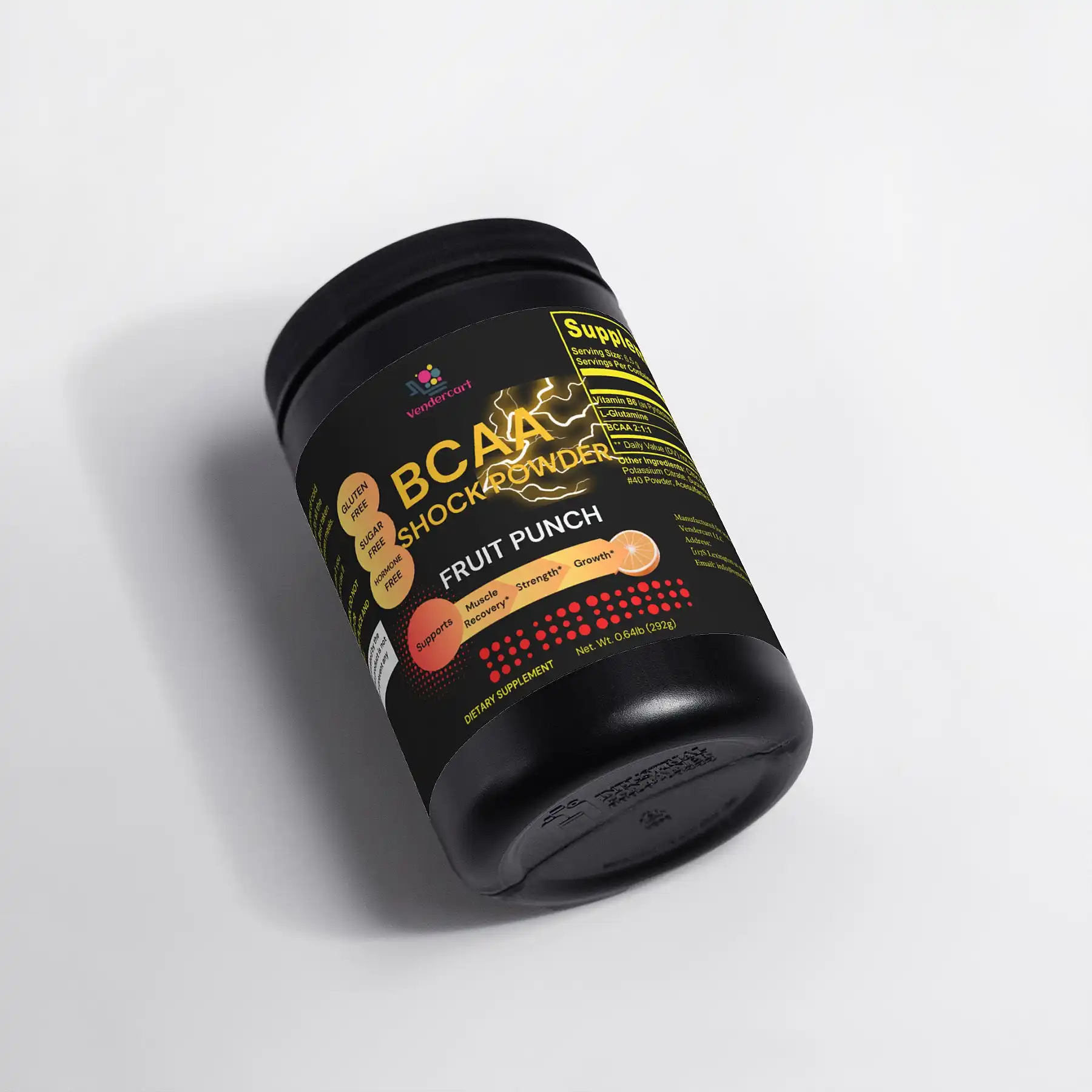 BCAA Shock Powder Fuel Muscle Growth, Enhance Recovery Boost Performance