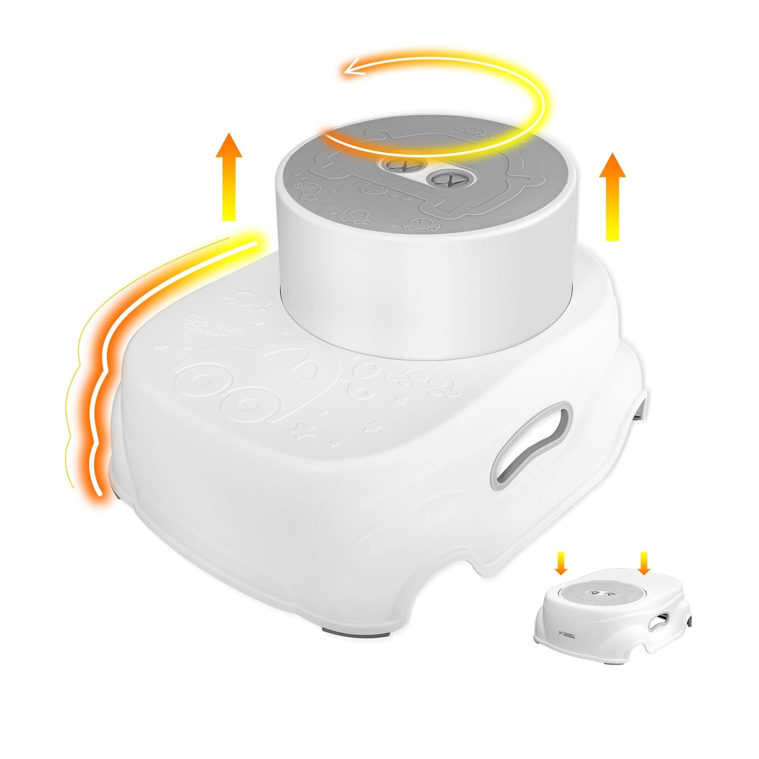 Padded 2-Step Step Stool, 2-Step Footstool - Step Stool Non-slip, Portable, Space-saving Design For Bathroom, Kitchen, Bedroom, Classroom - Easy To Clean, Sturdy And Comfortable - Image 5