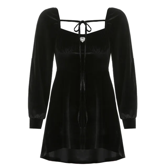 A line Skirt With Irregular Waist And Slim Hem Black - Shop at LoveMi