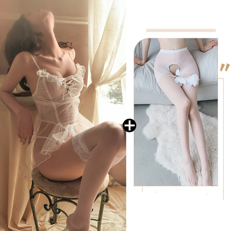 Title 6, Underwear Lace Free See-through Hollow Set