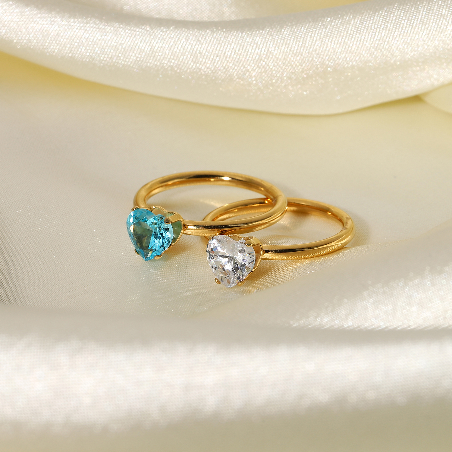 Zircon Inlaid Ring Exclusively For Europe And America Cross-border