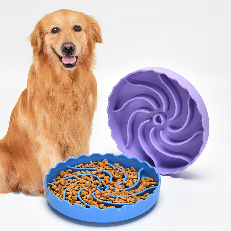 Slow Food Bowl For Dogs Food Grade Silicone Bowl For Slow Pet Food With Suction Cup Non-slip For Licking Rice