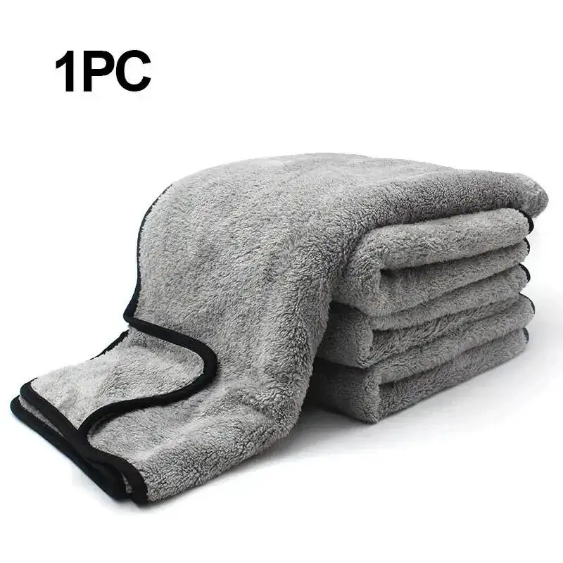 Car Wash Towel, Thickened Coral Fleece, Absorbent, Double-sided Fleece For Cars, No Shedding And No Color Fading, Car Wash Towel 2