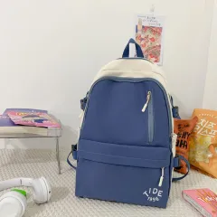 Large Capacity Travel Student Backpack - Blue - View 1