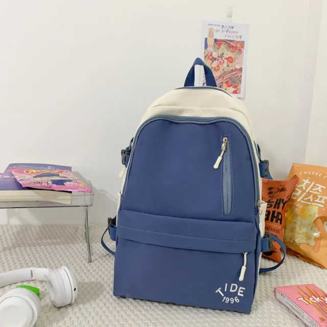 Large Capacity Travel Student Backpack Blue - Shop at LoveMi