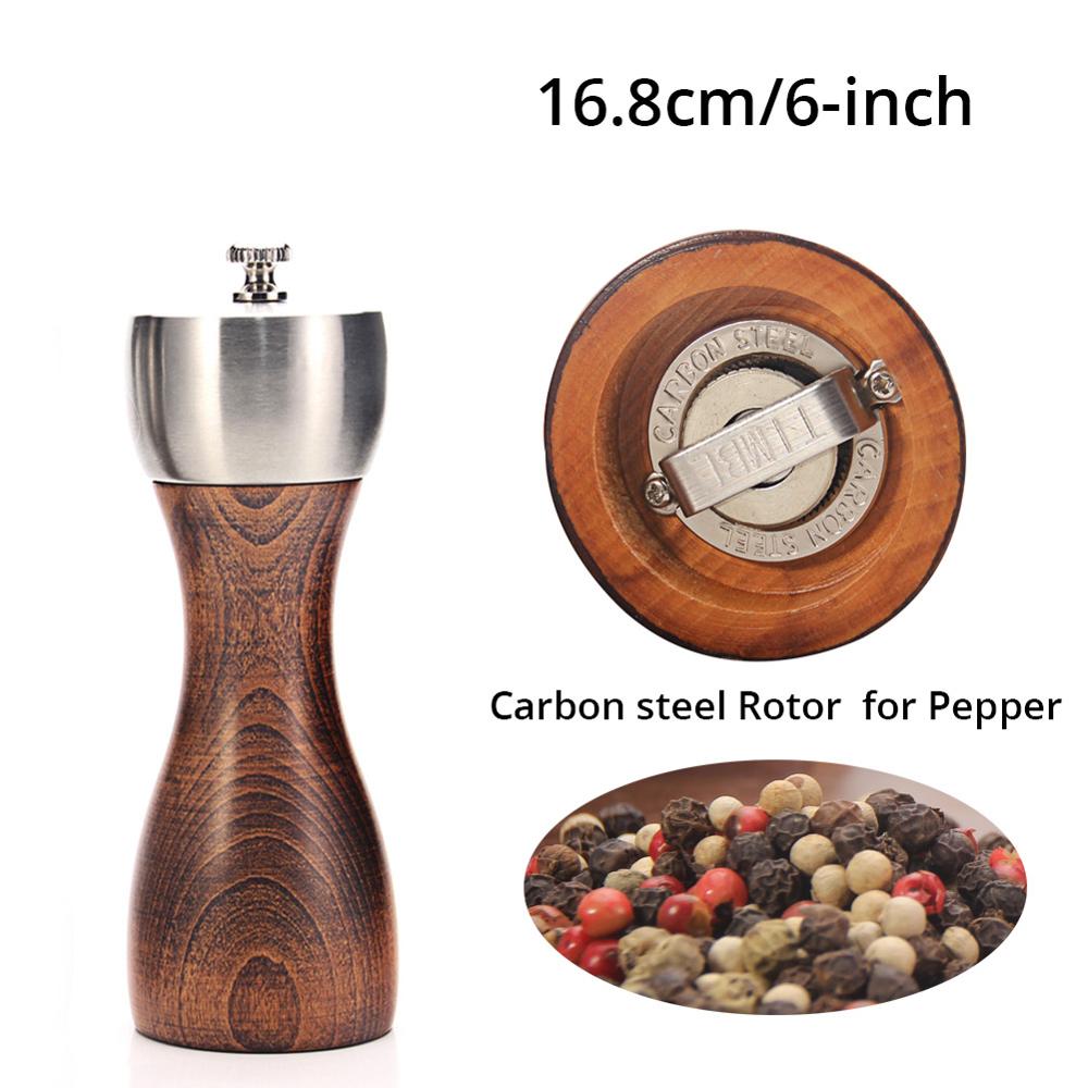 Title 10, MHigh Quality Beech Pepper Salt Grinder