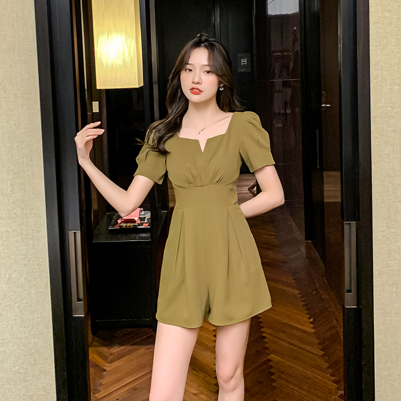 Puff-Sleeve Wide-Leg Jumpsuit, picture 3 of 5