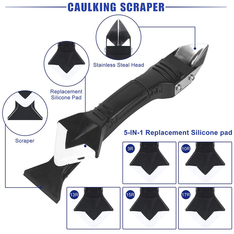 Caulking Tool Metal Scraper Nozzle Smear Grout To Scrape Kitchen Bathroom Windows