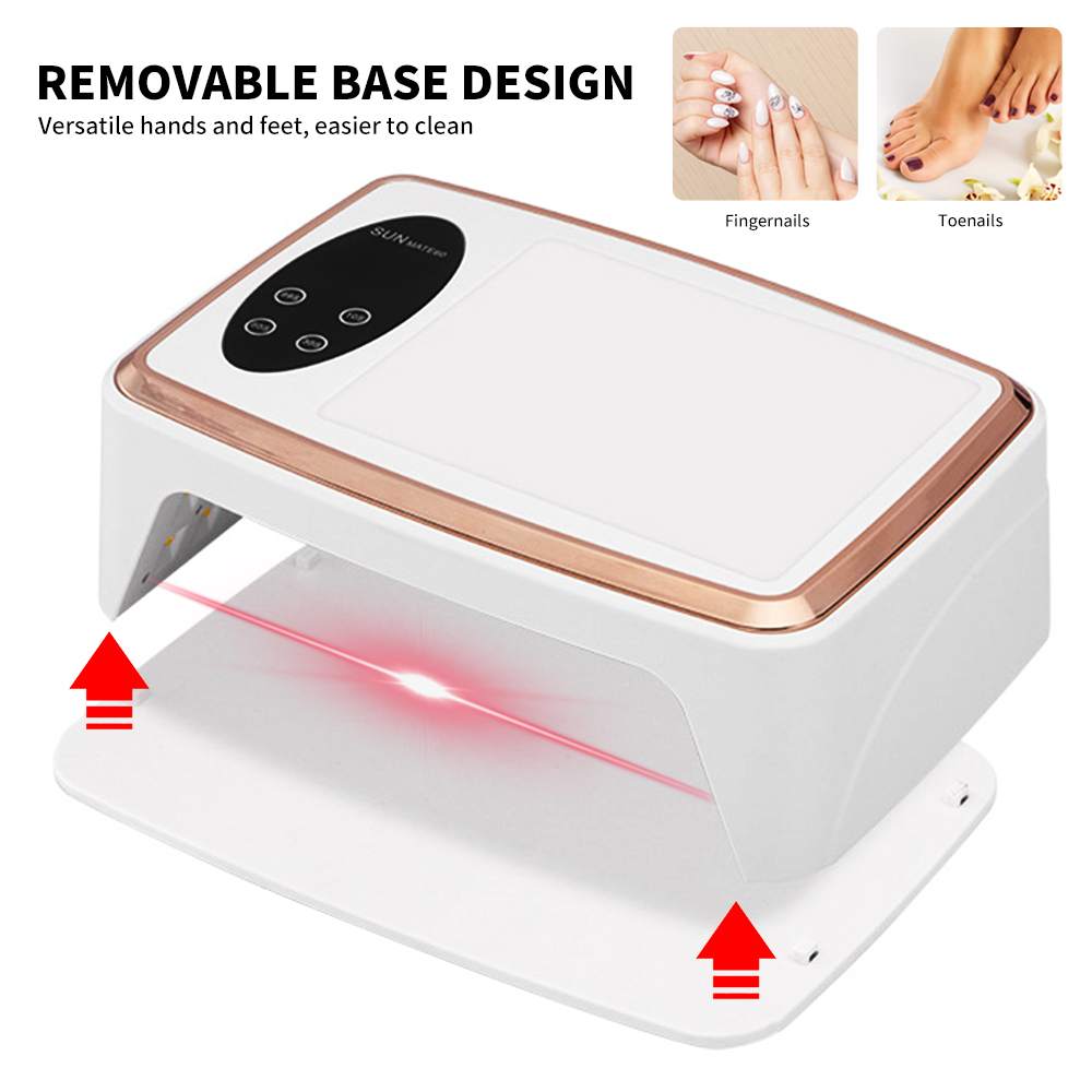 Nail Lamp, Professional Nail Dryer With 90Pcs Lamp Chips, Fast And Efficient Drying, 4 Timer Setting LED Nail Gel Lamp, For Home Salon Use 7