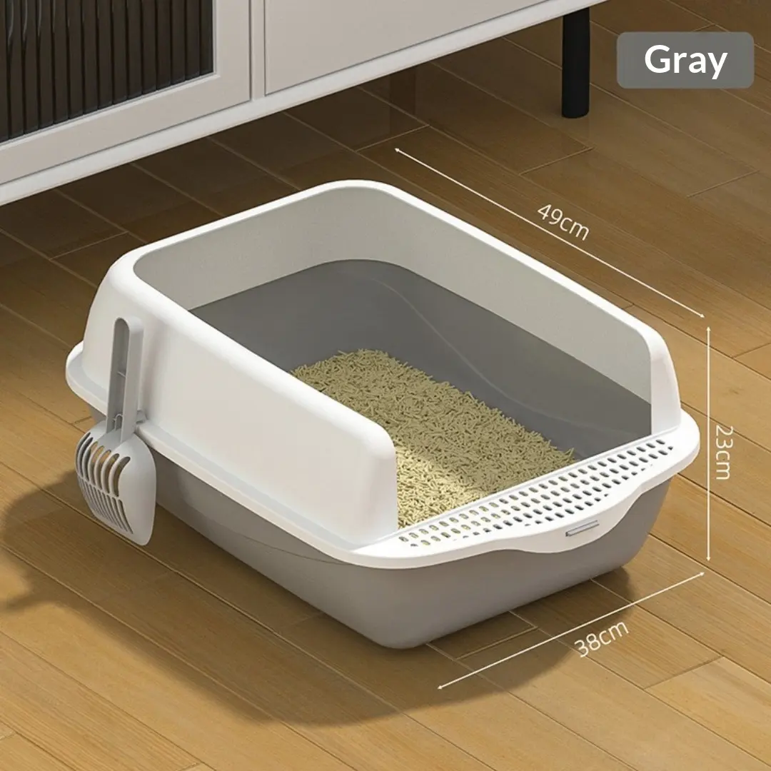 Extra-Large Semi-Enclosed Cat Litter Box