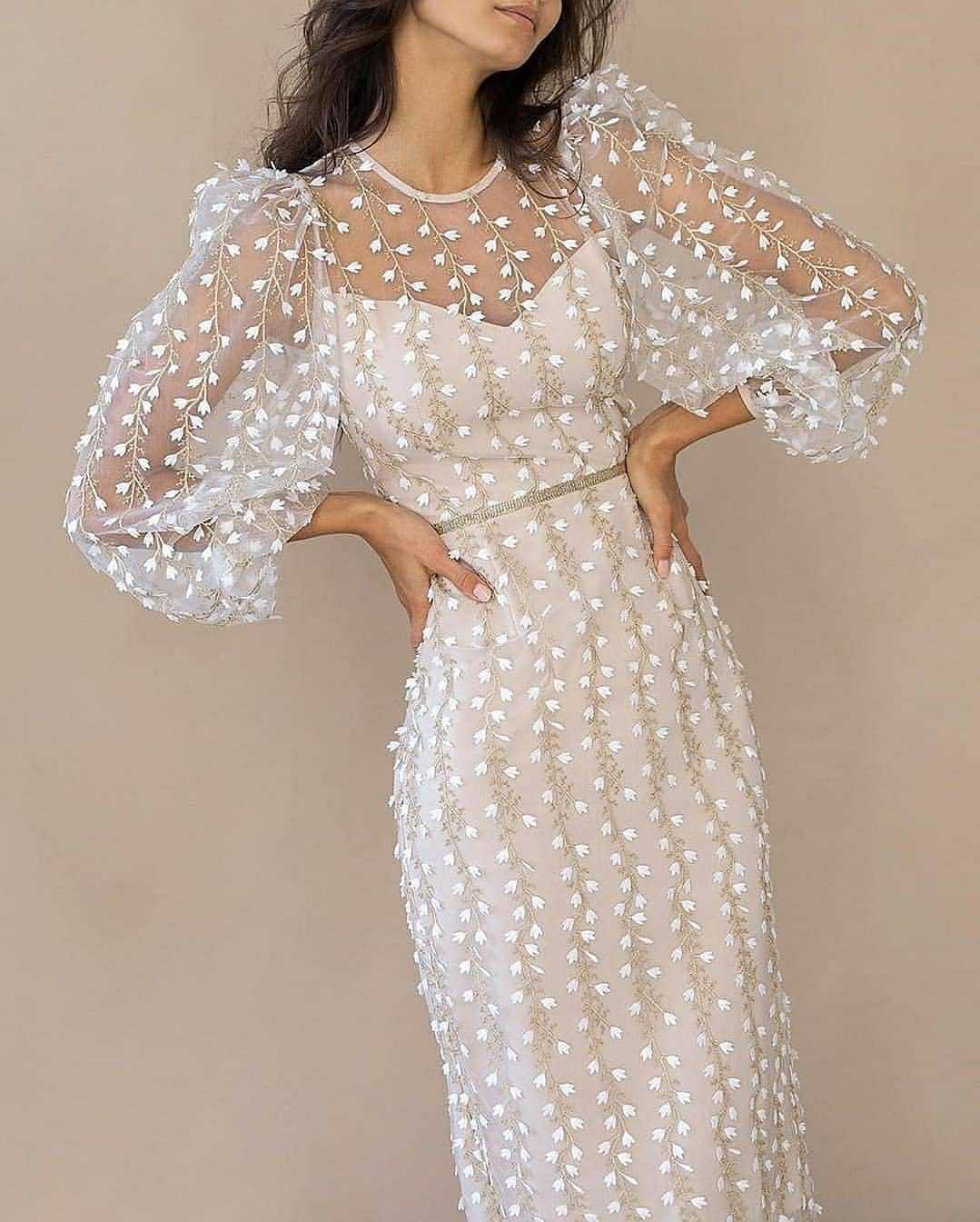 Embroidered Mesh Dress, picture 5 of 5