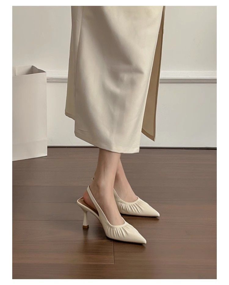 Pointed Toe Slingback Heels, picture 4 of 4