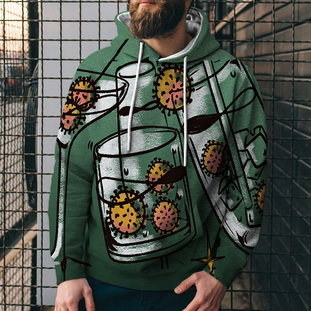 Title 8, Der neue Kapuzenpullover mit geometrischem Digi...