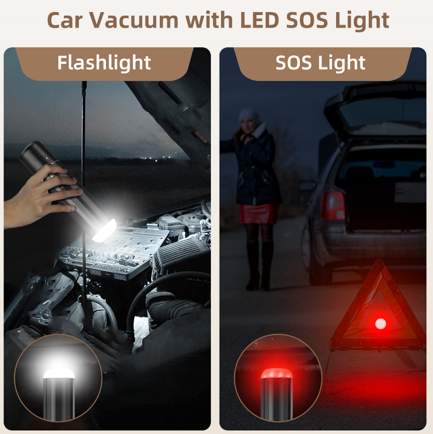 CHUBOOR P16 Suction & Blowing Vacuum Cleaner HEPA Filter, Car Vacuum Cleaner With 15000PA Strong Suction, 8000mAh Battery, Working Time 20-25 Minutes. Comes With 6 Nozzles And 1 Extra HEPA Filter As G