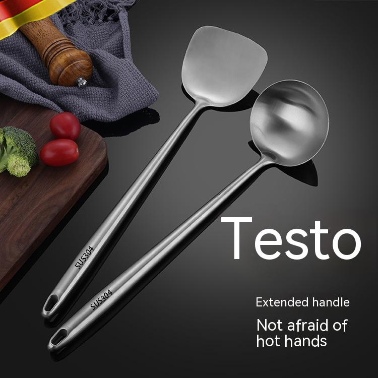 Title 5, Stainless Steel Fried Ladel Dedicated For Chefs