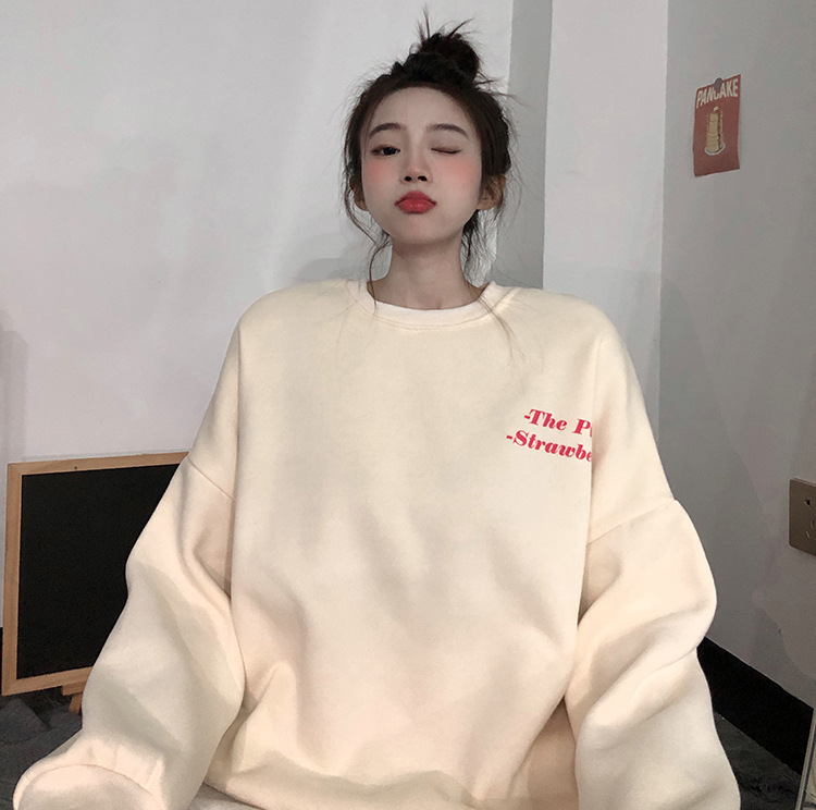 Sweatshirt Women's Round Neck Small Coat Loose Top