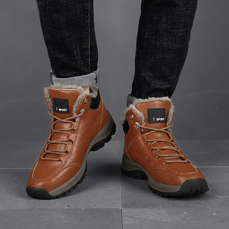 Title 9, Botas de inverno masculinas Sapatos de couro qu...