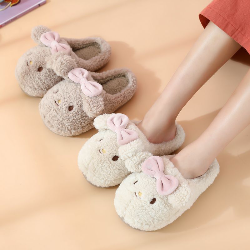 Winter Cotton Women's Indoor Warm Plush Slippers - Image 14