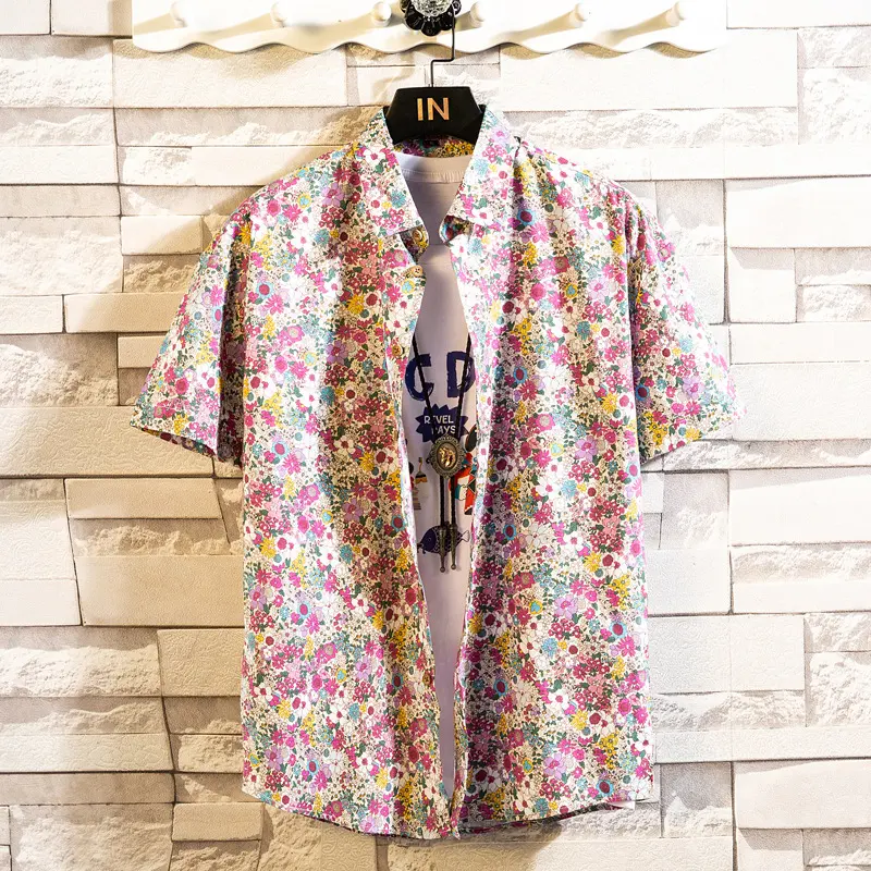 Fashion Casual Floral Shirt for Men