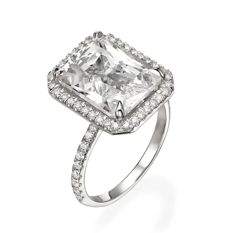 Women's Fashion Casual Zirconium Square Ring