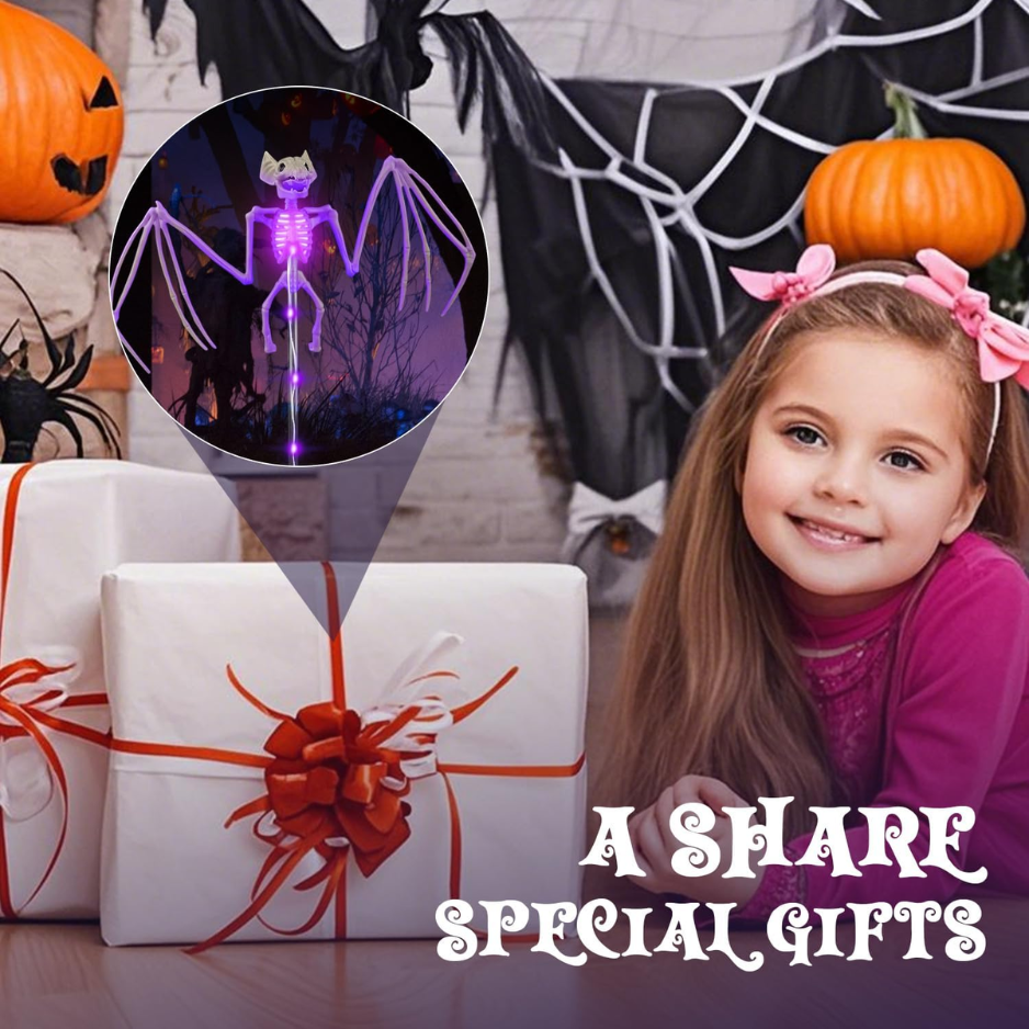 Lampes solaires de jardin chauves-souris Halloween 1