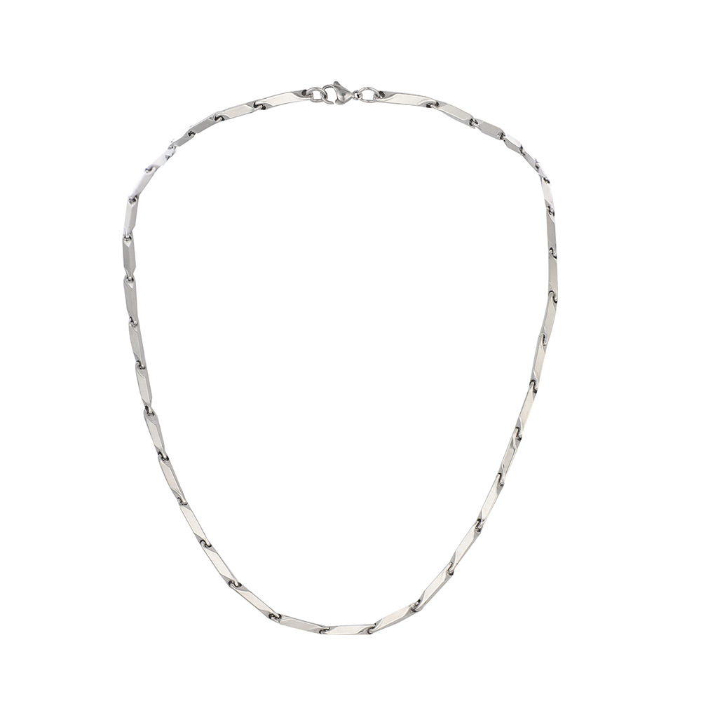 European And American Fashion Stainless Steel Hip-hop Rock Melon Seed Chain