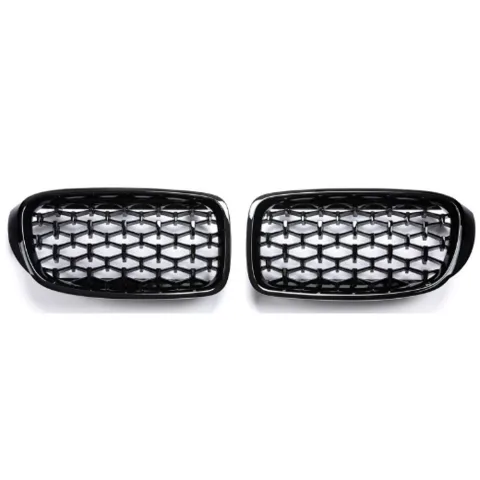 Replacement Front Bumper Kidney Double Slats for BMW 4