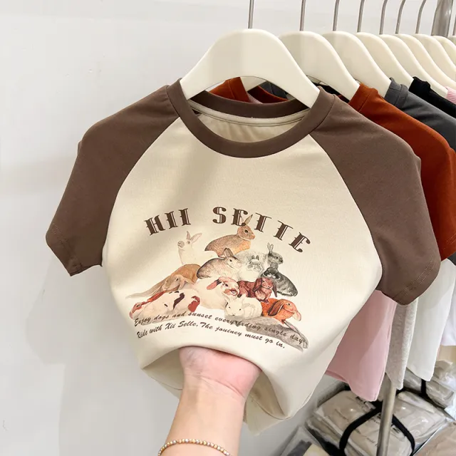 Women's Fashion Retro Cotton Short Sleeve T shirt Top Red - Shop at LoveMi