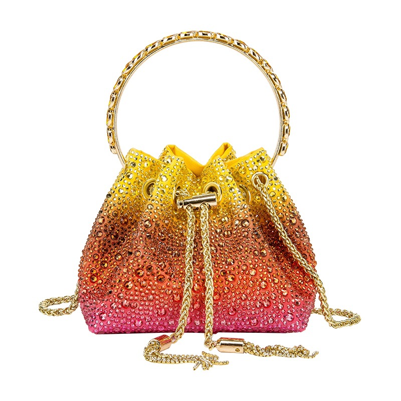 Rhinestone Chain Tote Crossbody Bag