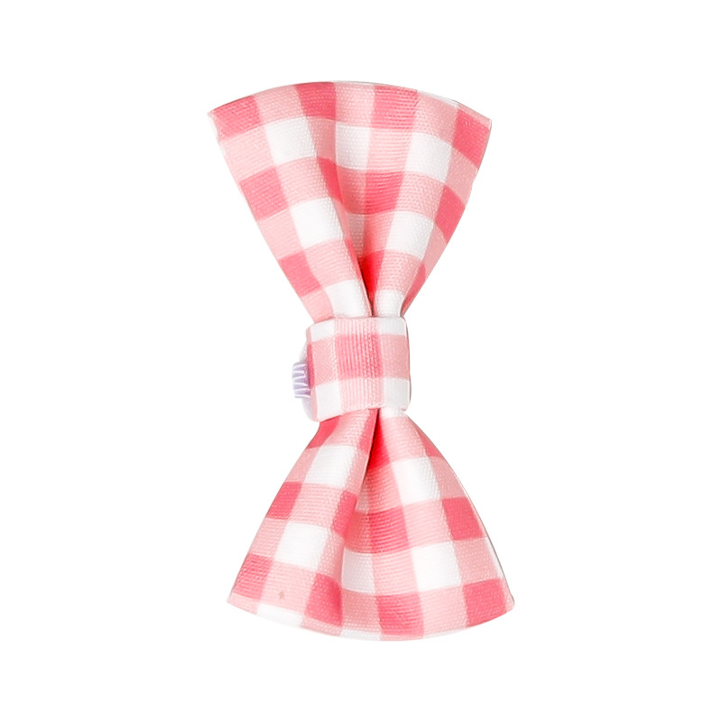 Red plaid bow tie