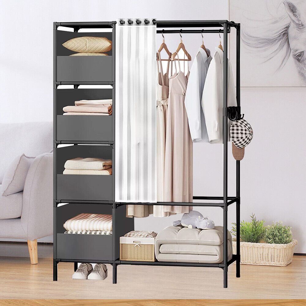 Heavy Duty Metal Clothes Rail Storage Garment Shelf Hanging Rack Display Stand — image 6