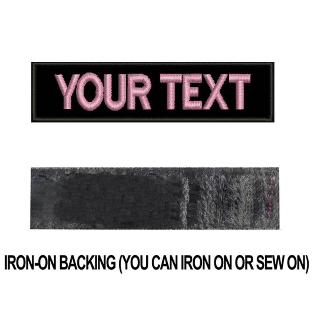 Embroidered Standard Adhesive Tape With Velcro Badge Pink - Shop at LoveMi