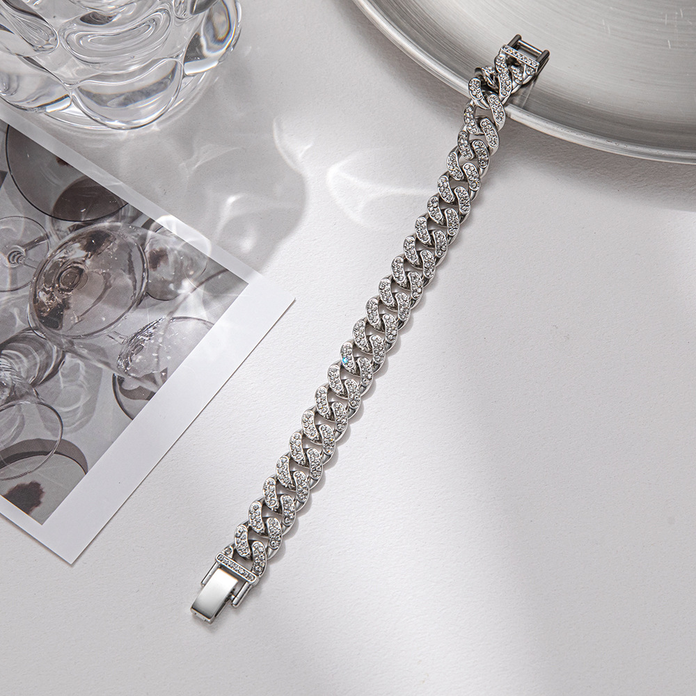 Fashion Full Diamond Cuban Bracelet