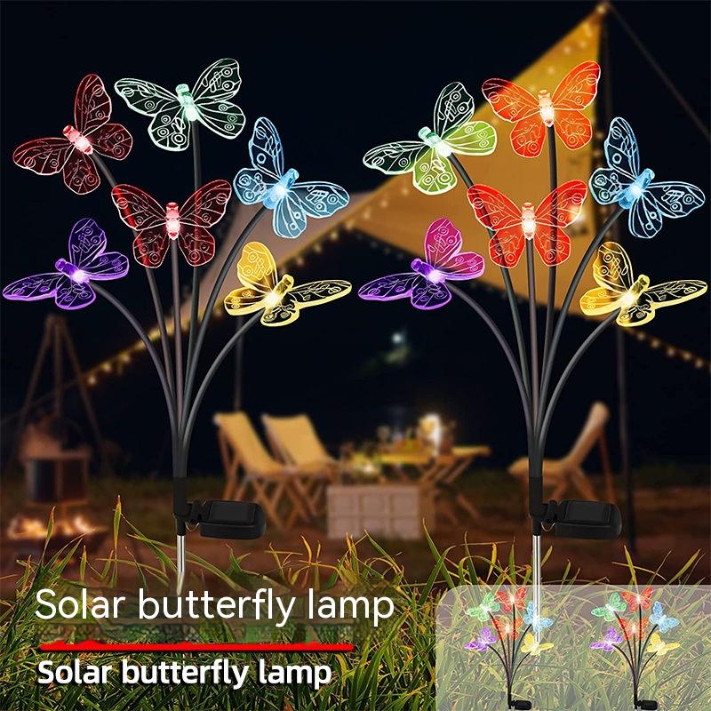 Solar Butterfly Outdoor Yard Lamp - Image 4