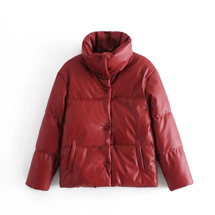 New Winter Loose-fit Single-breasted Top - Red